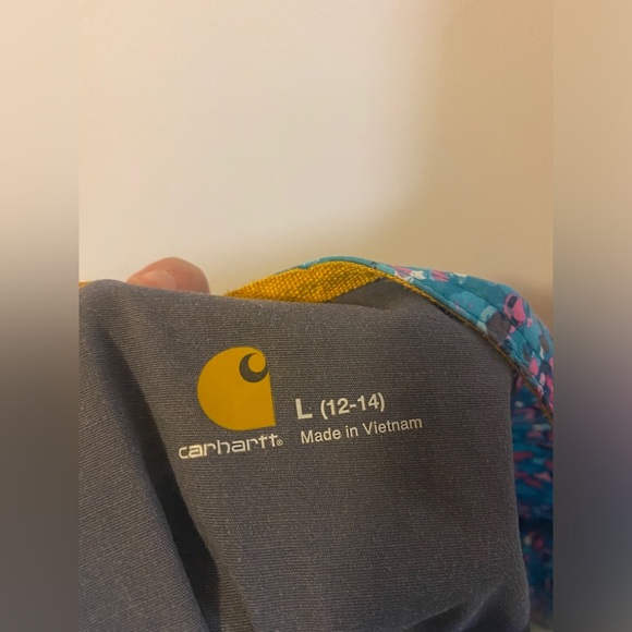 Carhartt colourful leopard print scrubs top size large - Picture 4 of 4